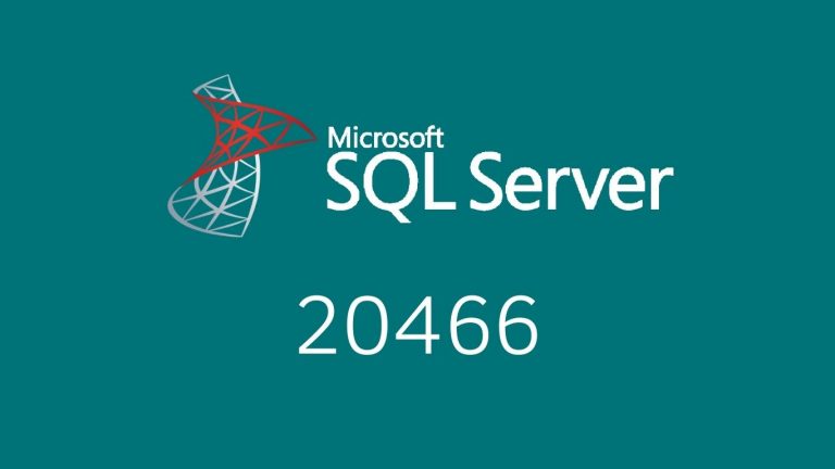 20466: Implementing Data Models and Reports with Microsoft SQL Server